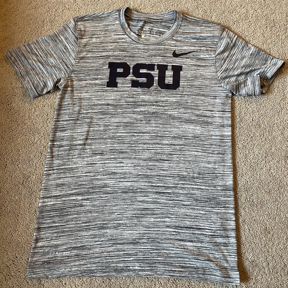 PSU Tshirt Mens Small Athletic Cut Multicolor Graphic Nike Dri-fit Polyester...